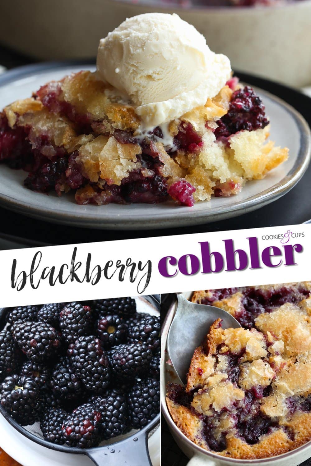 Blackberry Cobbler Pinterest Image