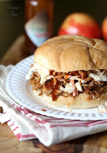 Slow Cooker Chipotle Pulled Pork with Apple Cole Slaw